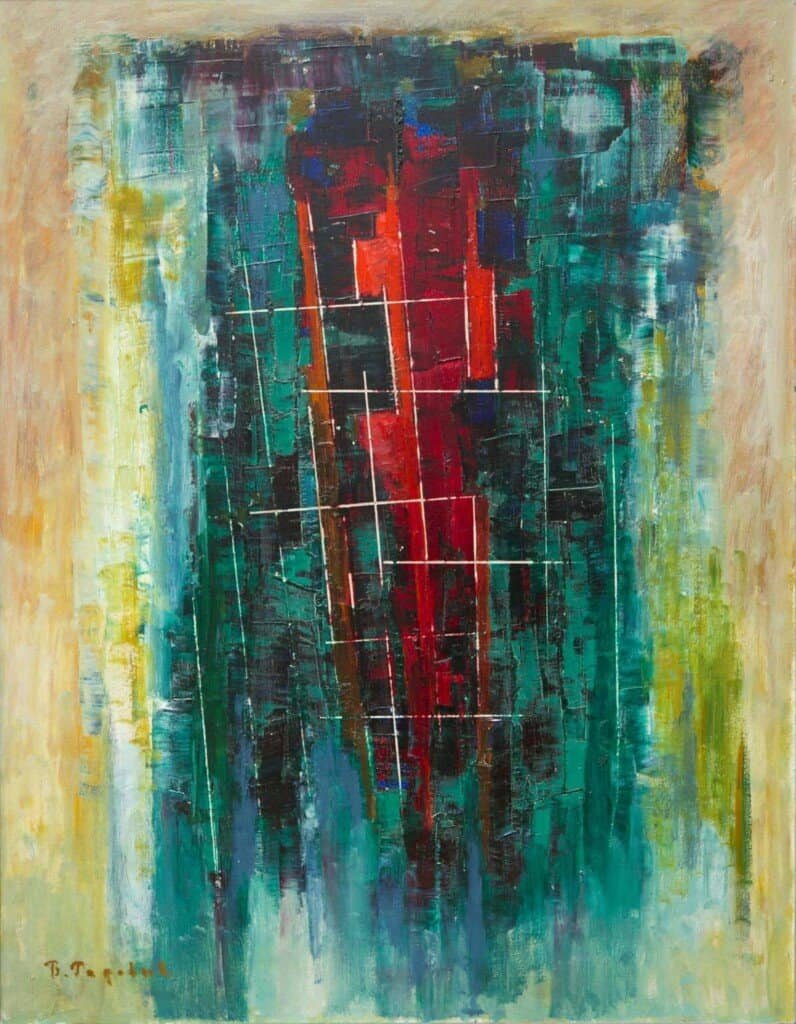 Vuko Radović, „Točila“, ulje na lesonitu, 60 x 75 cm, 1990.