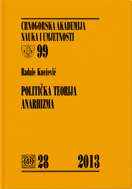 Radule Knežević: Politička teorija anarhizma