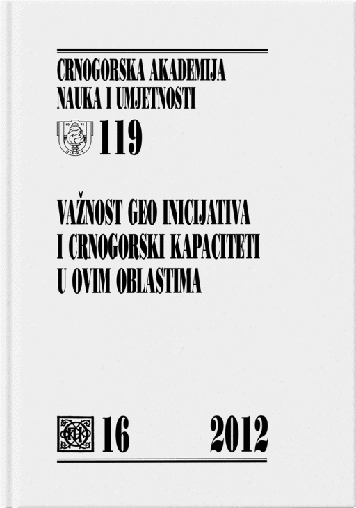Važnost GEO inicijativa i crnogorski kapaciteti u ovim oblastima