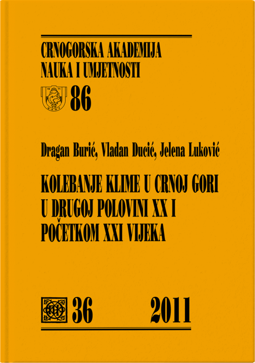 Kolebanje klime u Crnoj Gori u drugoj polovini XX i početkom XXI vijeka