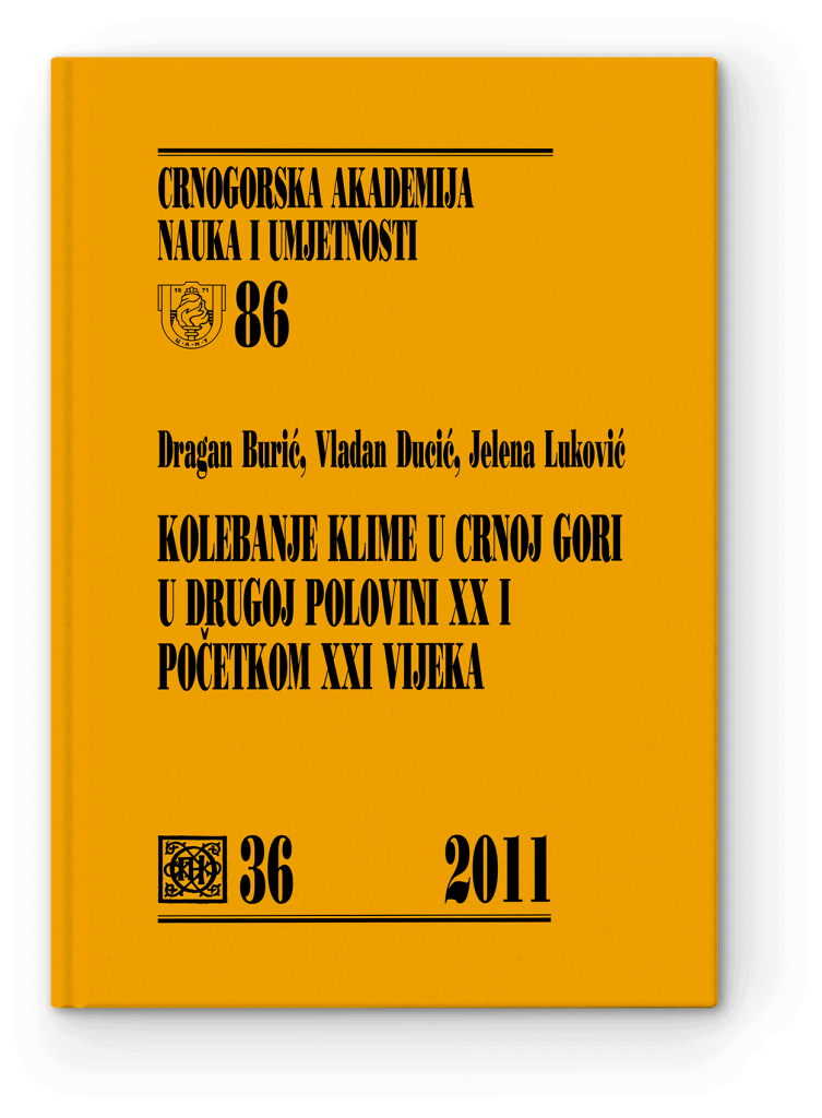 Climate variability in Montenegro in Second Half of the XX and the Beginning of the XXI Century