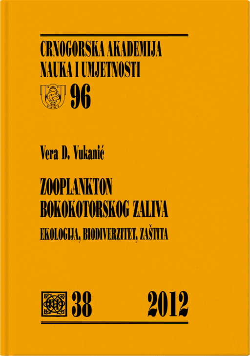 Vera D. Vukanić: Zooplankton Bokokotorskog zaliva