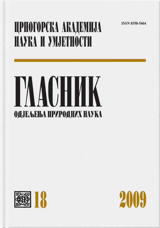 Glasnik Odjeljenja prirodnih nauka, 18/2009