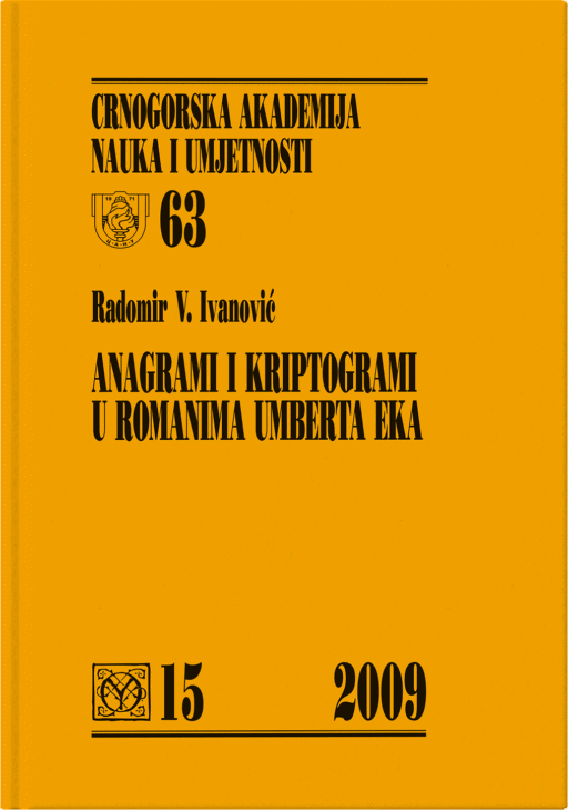 Radomir V. Ivanović: Anagrami i kriptogrami u romanima Umberta Eka