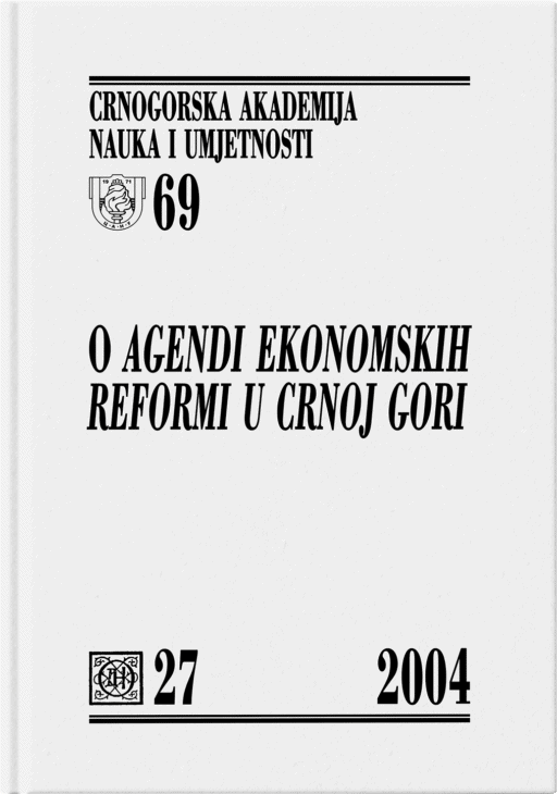O agendi ekonomskih reformi u Crnoj Gori