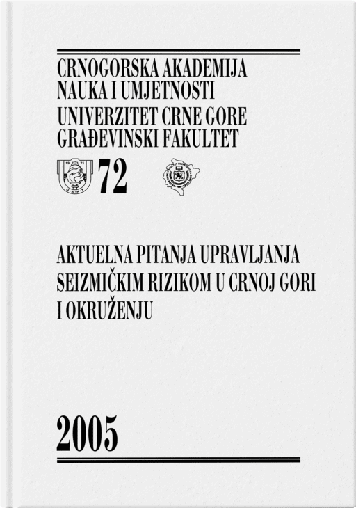 Aktuelna pitanja upravljanja seizmičkim rizikom u Crnoj Gori i okruženju