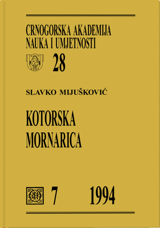 Slavko Mijušković: Kotorska mornarica