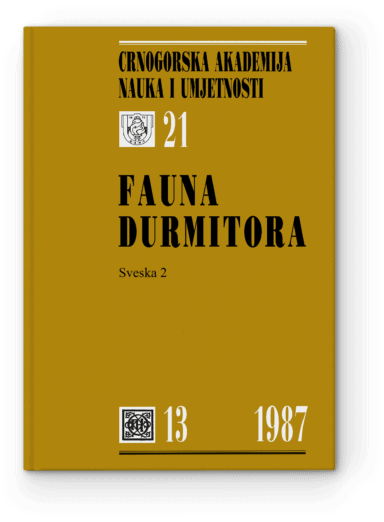 Fauna Durmitora, Sveska 2