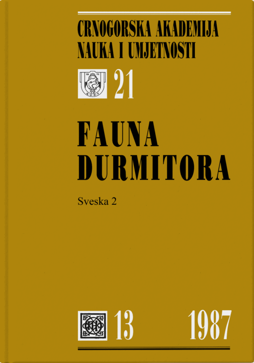 Fauna Durmitora, Sveska 2