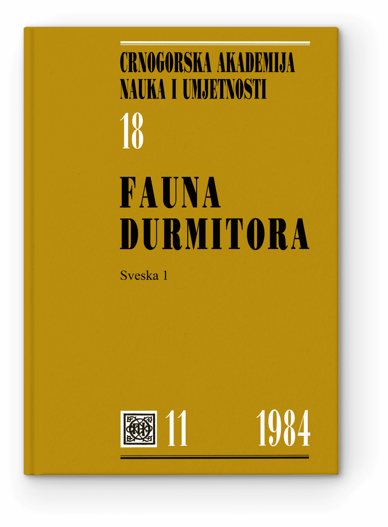 Fauna Durmitora, sv. 1