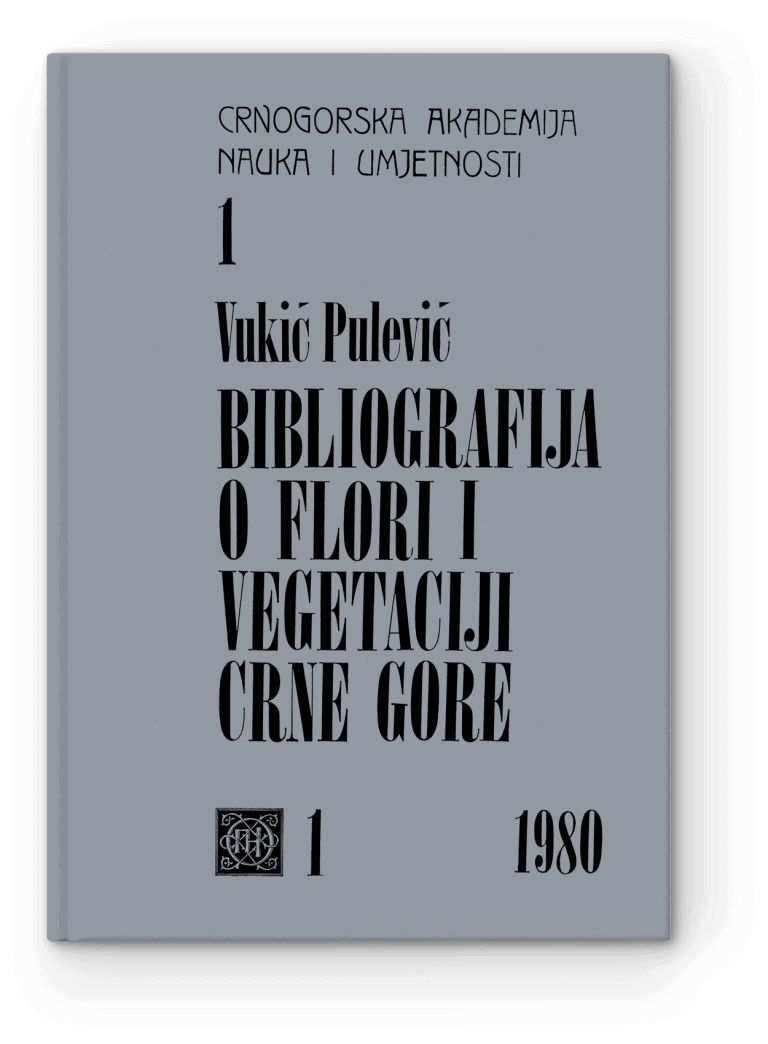 Vukić Pulević: Bibliografija o flori i vegetaciji Crne Gore